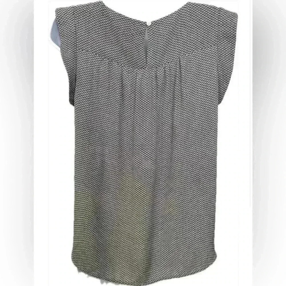 Loft Ann Taylor Black and White Blouse (51) - Picture 3 of 9